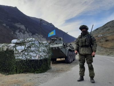 Azerbaijani media reported the death and wounding of Russian peacekeepers in Stepanakert