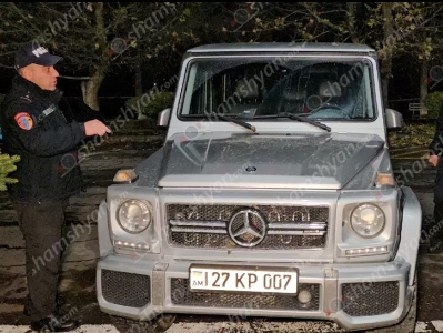 Կոտայքում պարեկները վնասազերծել են «Mercedes G»-ն առևանգողին, որը եղել է Toyota Land Crauser-ում