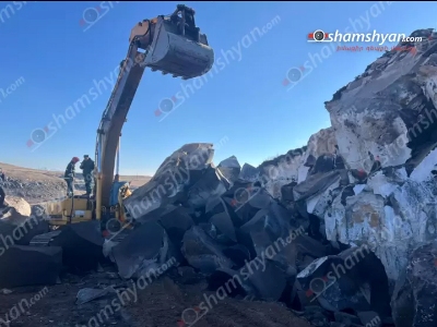 Դժբախտ դեպք՝ Շիրակում. քարհանքի տարածքում քարերը թափվել են էքսկավատորի վրա. վարորդը մահացել է