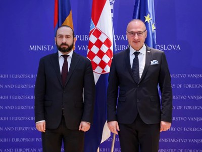 Խորվաթիայի ԱԳՆ-ում մեկնարկել է Արարատ Միրզոյանի և Գորդան Գրլիչ Ռադմանի առանձնազրույցը