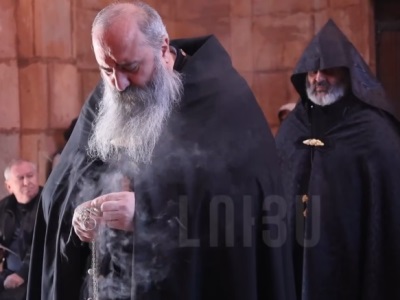 Այգեձորի Սուրբ Հովհաննես եկեղեցում Տավուշի թեմի հոգևորականները Արևագալի ժամերգություն են կատարել