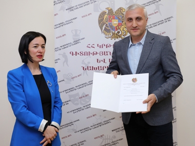 Հավատարմագրման վկայագրեր են հանձնվել մշակութային արժեքների փորձագետներին. ԿԳՄՍՆ