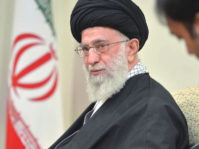 Iran's supreme leader harshly criticized Muslim countries for helping Israel