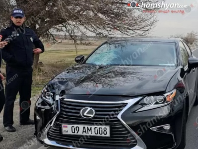 Եղվարդի սկզբնամասում «Lexus»-ը վրաերթի է ենթարկել հետիոտնին. բժիշկները պայքարում են վերջինիս կյանքի համար