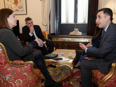 Դեսպան Ավետիսյանը Իսպանիայի Պատգամավորների Կոնգրեսի նախագահին է ներկայացրել «Խաղաղության խաչմերուկ» նախագիծը