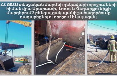 Արարատում, Լոռիում և Գեղարքունիքում 3 բենզալցակայանի շահագործում է դադարեցվել