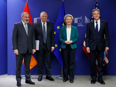 Nikol Pashinyan, Antony Blinken, Ursula von der Leyen issue joint statement