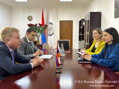ՄԻՊ-ը Թոդ Էդինսին է ներկայացրել բռնի տեղահանվածների իրավունքների պաշտպանությանն առնչվող հարցեր