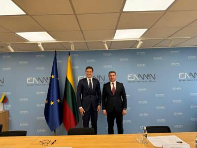 Գնել Սանոսյանը Լիտվայի էներգետիկայի նախարարի հետ քննարկել է էներգետիկ ոլորտում հնարավոր համագործակցության հարցեր