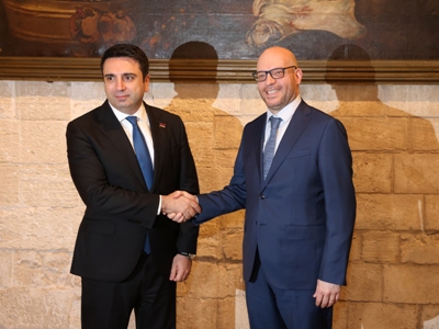 Parliament speaker presents Armenia government's Crossroads of Peace project to Italy counterpart