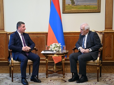 Վահագն Խաչատուրյանն ընդունել է ՀՀ Տարածքային կառավարման և ենթակառուցվածքների նախարար Գնել Սանոսյանին