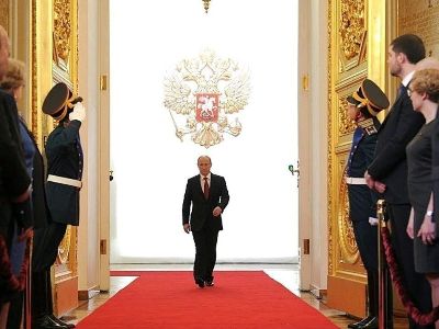 В Кремле началась церемония инаугурации президента: это пятая церемония в политической карьере Путина