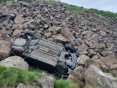 «Ղոչի աղբյուր» կոչվող տարածքում ավտոմեքենան գլխիվայր շրջվել է ձորակը. կան տուժածներ