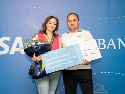 Յունիբանկի երկու Visa քարտապաններ կմեկնեն Փարիզ՝ Օլիմպիական խաղերը դիտելու (ֆոտո)