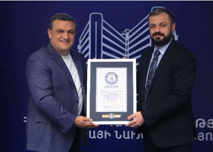 «Երեմյան Փրոջեքթս»-ն իր՝ Գինեսի համաշխարհային նոր ռեկորդը նվիրել է Հայաստանին