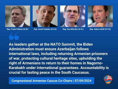АНКА: Президент США должен возглавить кампанию по возвращению армян в Нагорный Карабах