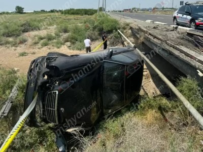 Արարատի մարզում 22-ամյա վարորդը «Mercedes»-ով կոտրել է գազատարը, կողաշրջվել և հայտնվել է ջրատարում