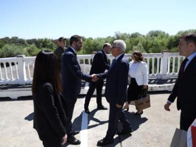 Ռուբինյանն ու Քըլըչը շրջել են Մարգարայի վերանորոգված անցակետում (ֆոտո)