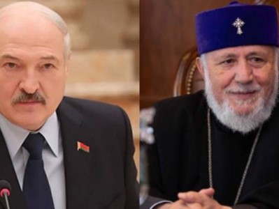 Лукашенко поздравил Католикоса всех армян