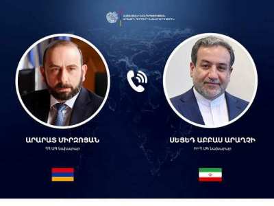 Արարատ Միրզոյանը հեռախոսազրույց է ունեցել Իրանի ԱԳ նախարար Սեյեդ Աբբաս Արաղչիի հետ