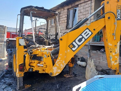 Գեղանիստ գյուղում տրակտորի սրահում հրդեհ է բռնկվել