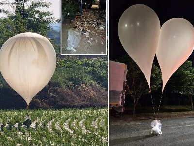 North Korea sends balloons with trash to South for 2nd consecutive day