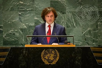 Georgia PM notes Armenia-Azerbaijan conflict settlement during address at UN