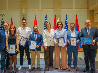 US government exchange program alumni’s achievements celebrated at embassy in Armenia