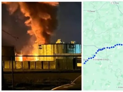 В Воронежской области дрон упал на территорию нефтебазы, возник пожар — губернатор