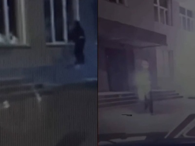 В Новосибирске подожгли здание управления ФСБ