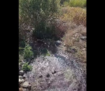 В Амбердском ущелье произошла авария на водоводе с потерей 80 л воды в секунду