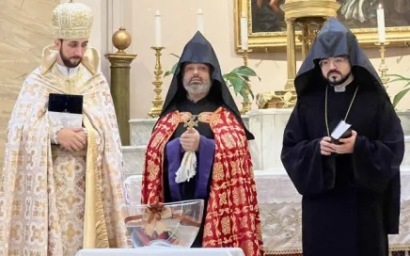 Հռոմի եկեղեցում ջրօրհնեք է կատարվել. աղոթել են հայոց պետականության համար