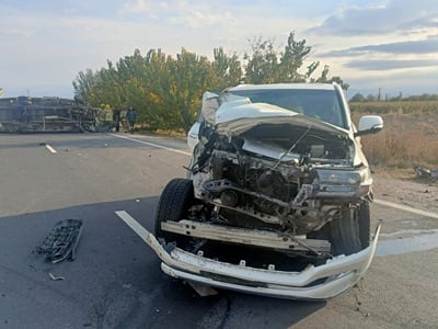 Երևան-Մեղրի ավտոճանապարհին բախվել են Toyota և GAZelle մակնիշի ավտոմեքենաները. վերջինս կողաշրջվե է. կան տուժածներ