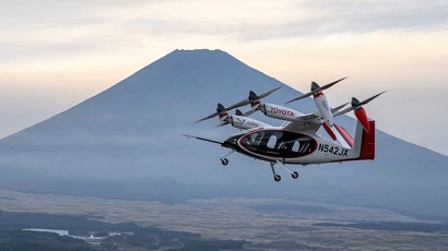 Toyota conducts inaugural international exhibition flight of Joby ‘silent’ electric air taxi