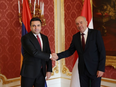 Alen Simonyan, Hungary president reflect on prospects for signing Armenia-Azerbaijan peace treaty