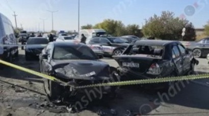 Крупное ДТП в Ереване: столкнулись 3 автомобиля, есть пострадавшие