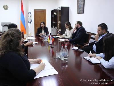 Манасян представила немецким партнерам основные направления деятельности омбудсмена Армении