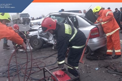 На дороге Эчмиадзин-Армавир произошло ДТП, есть погибший и пострадавшие