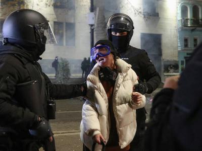 3 декабря во время протеста в Тбилиси силовики задержали 22 человека