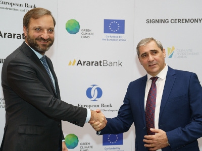 ՎԶԵԲ-ը և ԱրարատԲանկը համատեղ կխթանեն կանաչ տնտեսությունն ու մրցունակությունը Հայաստանում (ֆոտո)