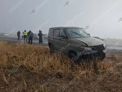 Արագածոտնում բախվել են ՀՀ ՊՆ-ի «UAZ Patriot»-ն ու 2 «Opel»-ները. կա 3 վիրավոր