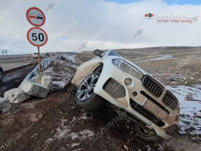 Սասնաշենի խաչմերուկում բախվել են BMW X5-ը, Chevrolet-ն, Opel Astra-ն և Lada-ն. BMW»ն կողաշրջվել է. կա վիրավոր