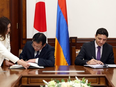 Ստորագրվել է Հայաստանի և Ճապոնիայի միջև եկամուտների կրկնակի հարկումը բացառող կոնվենցիան