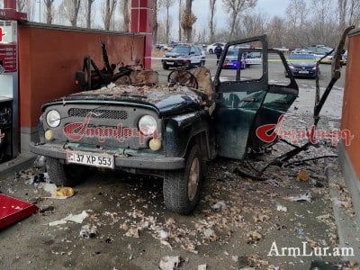 Պայթած մեքենայում կնոջ են թաքցրած եղել. մանրամասներ Դդմաշենի գազալցակայանի պայթյունից