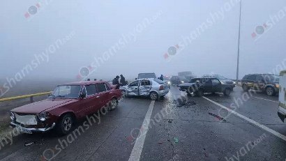 Շղթայական ավտովթար ու մահվան ելքով վրաերթ՝ Արարատի մարզում․ բախվել են 100-ից ավելի ավտոմեքենաներ․ կա 1 զոh