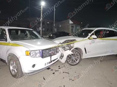 Էջմիածնում բախվել են «BMW X6»-ը, «Ford»-ը և մեկ այլ «BMW». կա 5 վիրավոր
