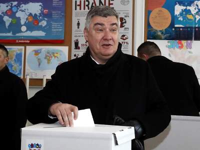 Incumbent Milanovic winning Croatia presidential election runoff with 74.66% of votes