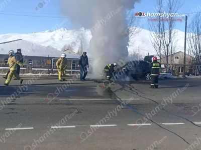 Քուչակում հրդեհ է բռնկվել «Mercedes»-ում. այն դարձել է ոչ շահագործելի