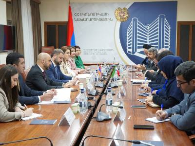 Министр экономики Армении и члены Группы дружбы Иран-Армения обсудили вопросы сотрудничества