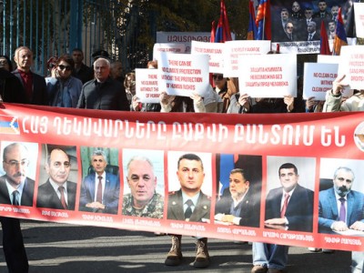 Ակցիա ՄԱԿ-ի գրասենյակի և ԱԳՆ մոտ՝ հայ գերիների ազատ արձակման պահանջով